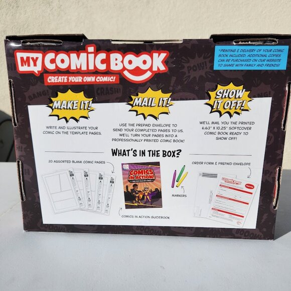 New Lulu Jr. My Comic Book making craft kit writing comicbook Published 6.75" x - Picture 3 of 11